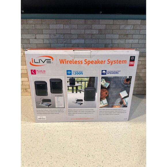 iLive ISA30B - Speaker system - wireless‎ new open box - Picture 2 of 4